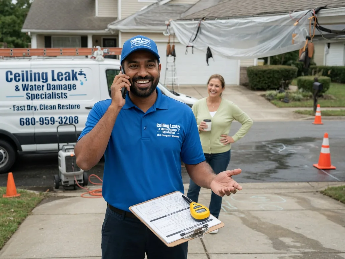 Ceiling Leak Cleanup Coldwater, KS FAQs